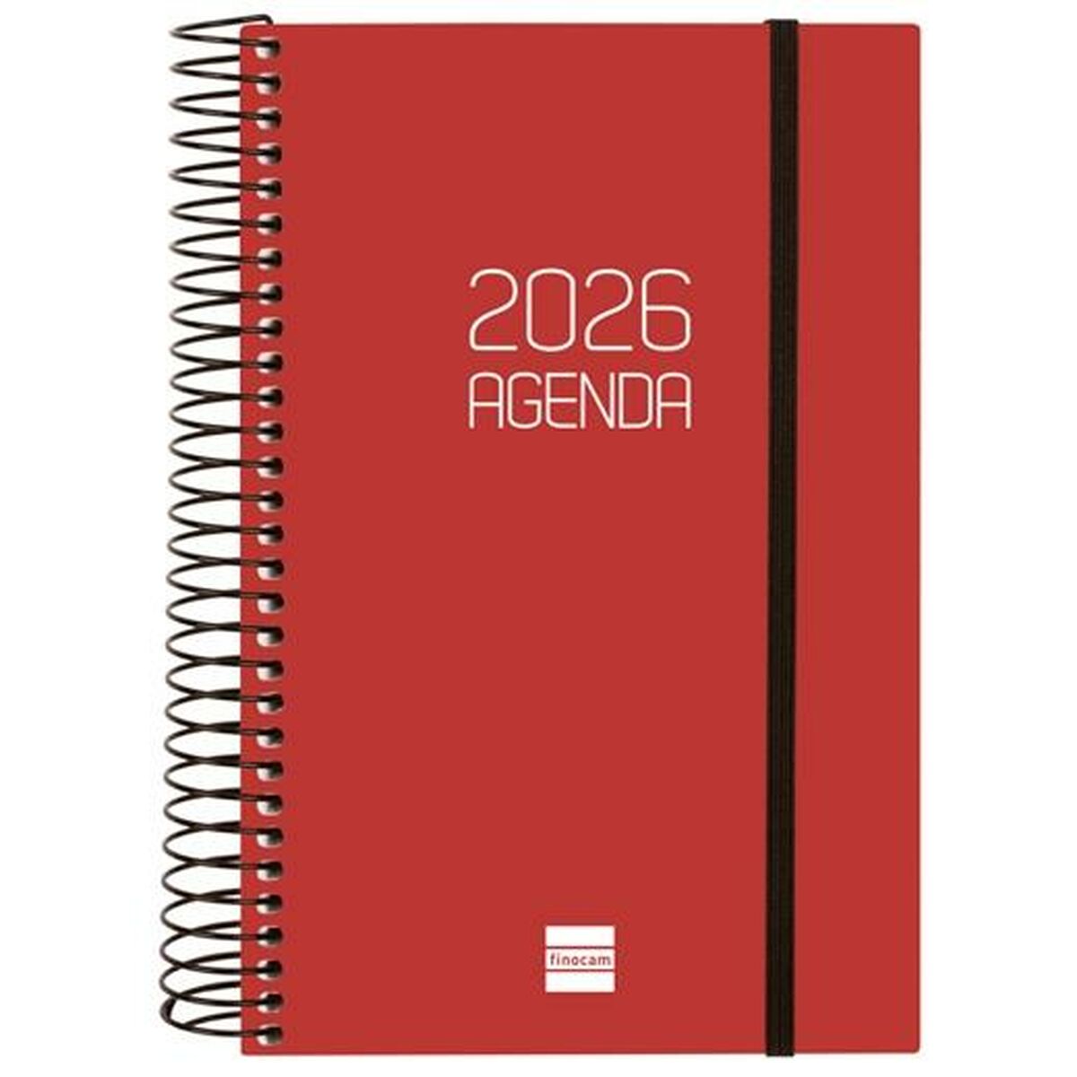 Agenda Finocam OPAQUE Bordeaux 11,7 x 18,1 cm 2026