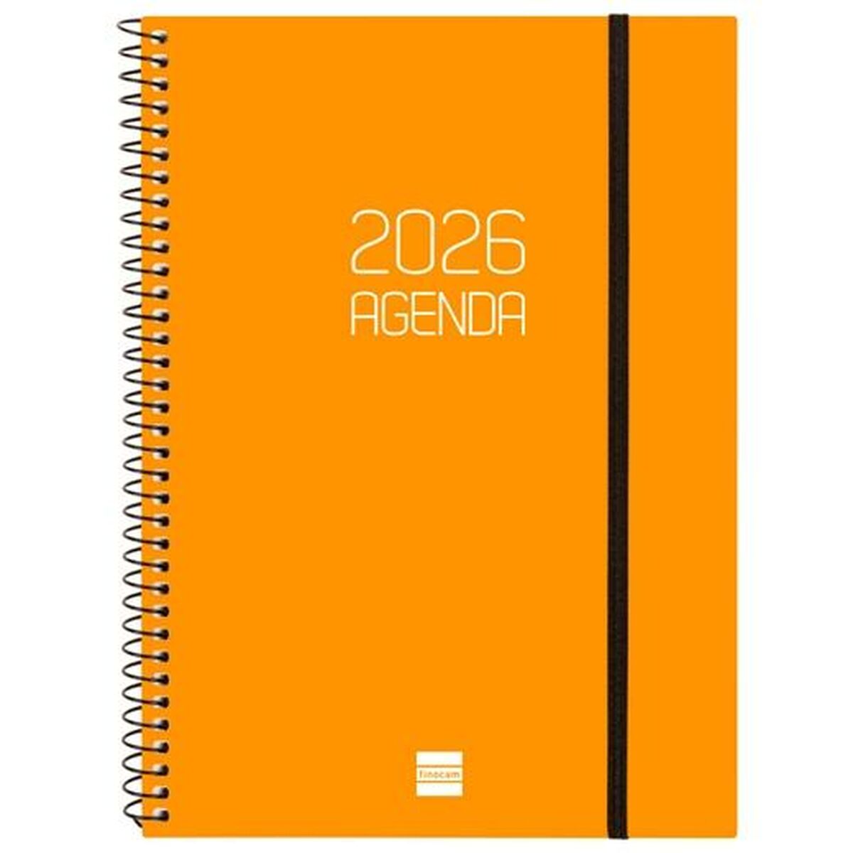 Agenda Finocam OPAQUE Orange A5 15,5 x 21,2 cm 2026