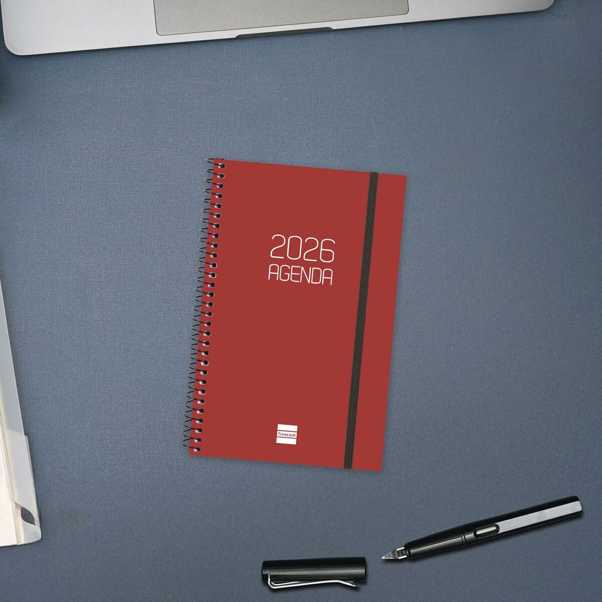 Agenda Finocam OPAQUE Bordeaux 11,7 x 18,1 cm 2026