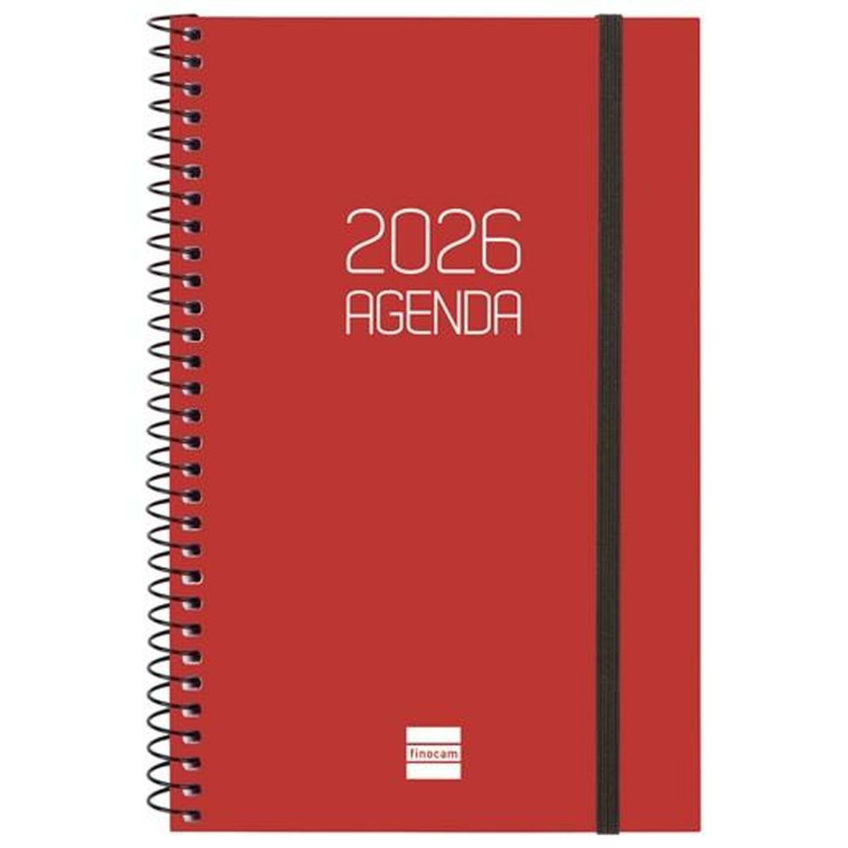 Agenda Finocam OPAQUE Bordeaux 11,7 x 18,1 cm 2026