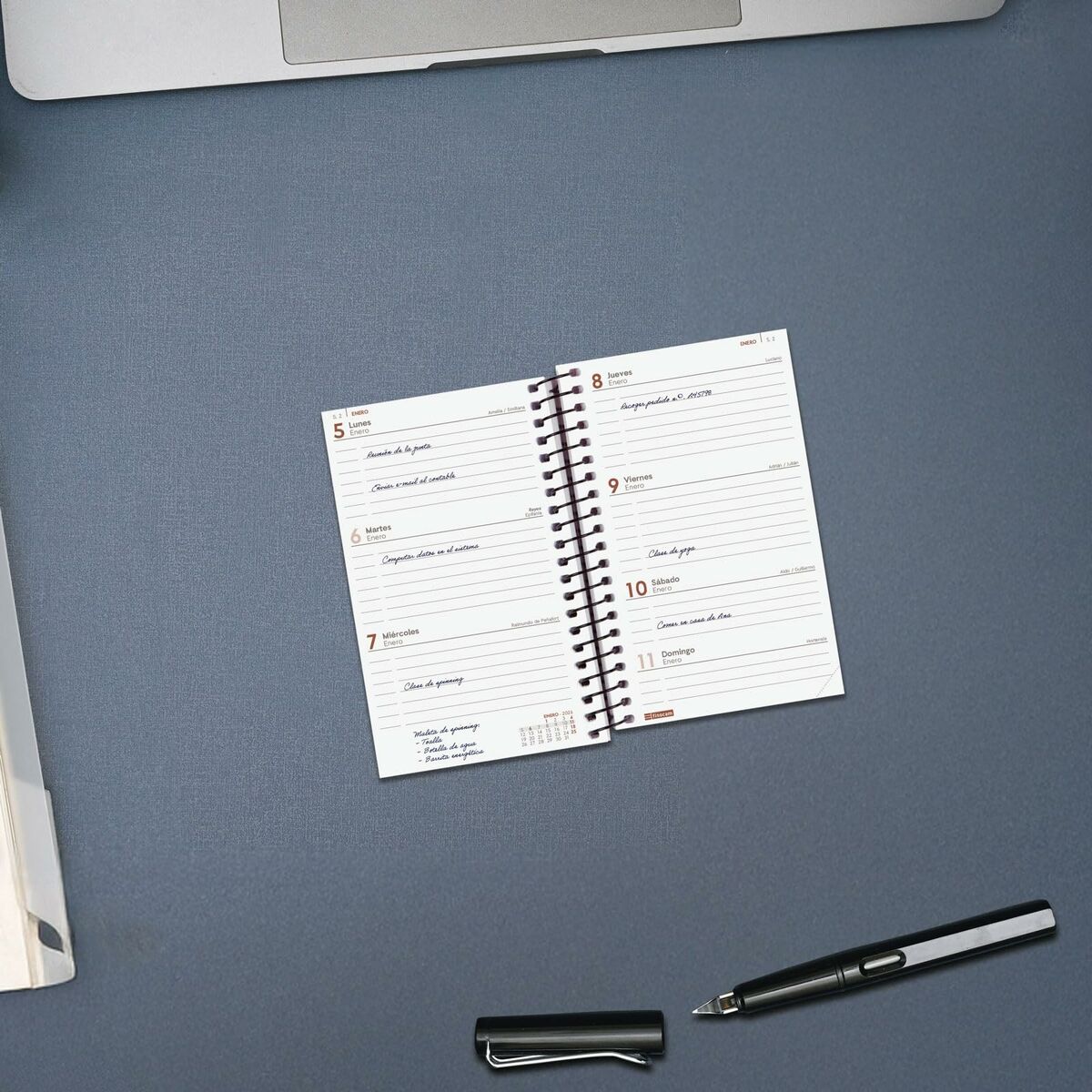 Agenda Finocam OPAQUE Orange Mini 7,9 x 12,7 cm 2026