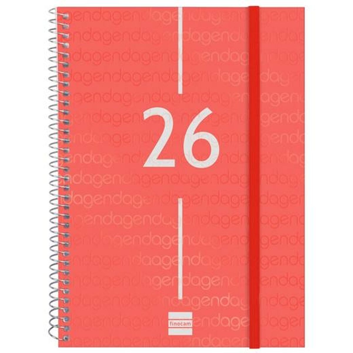 Agenda Finocam YEAR Rouge A5 15,5 x 21,2 cm 2026