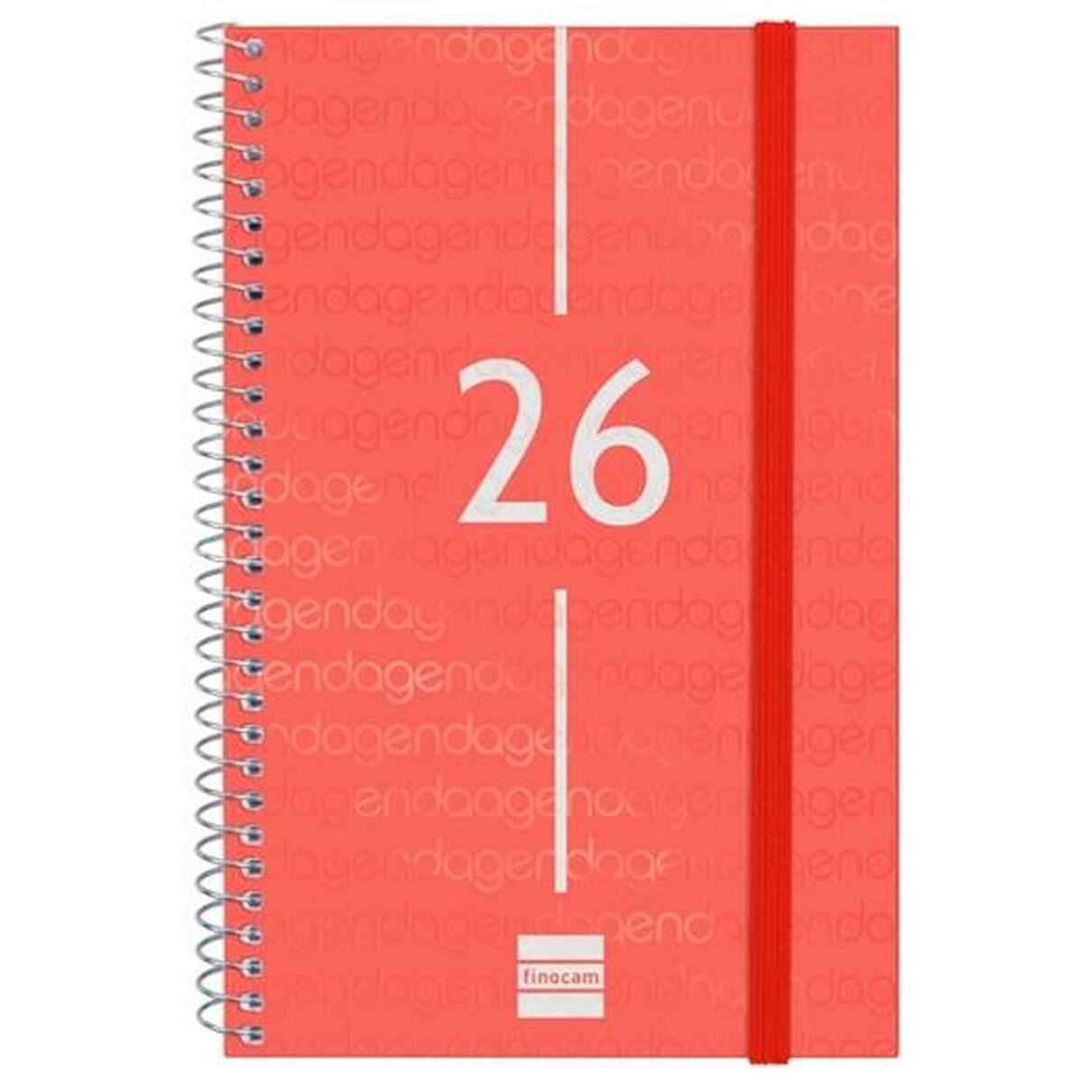 Agenda Finocam YEAR Rouge 11,7 x 18,1 cm 2026