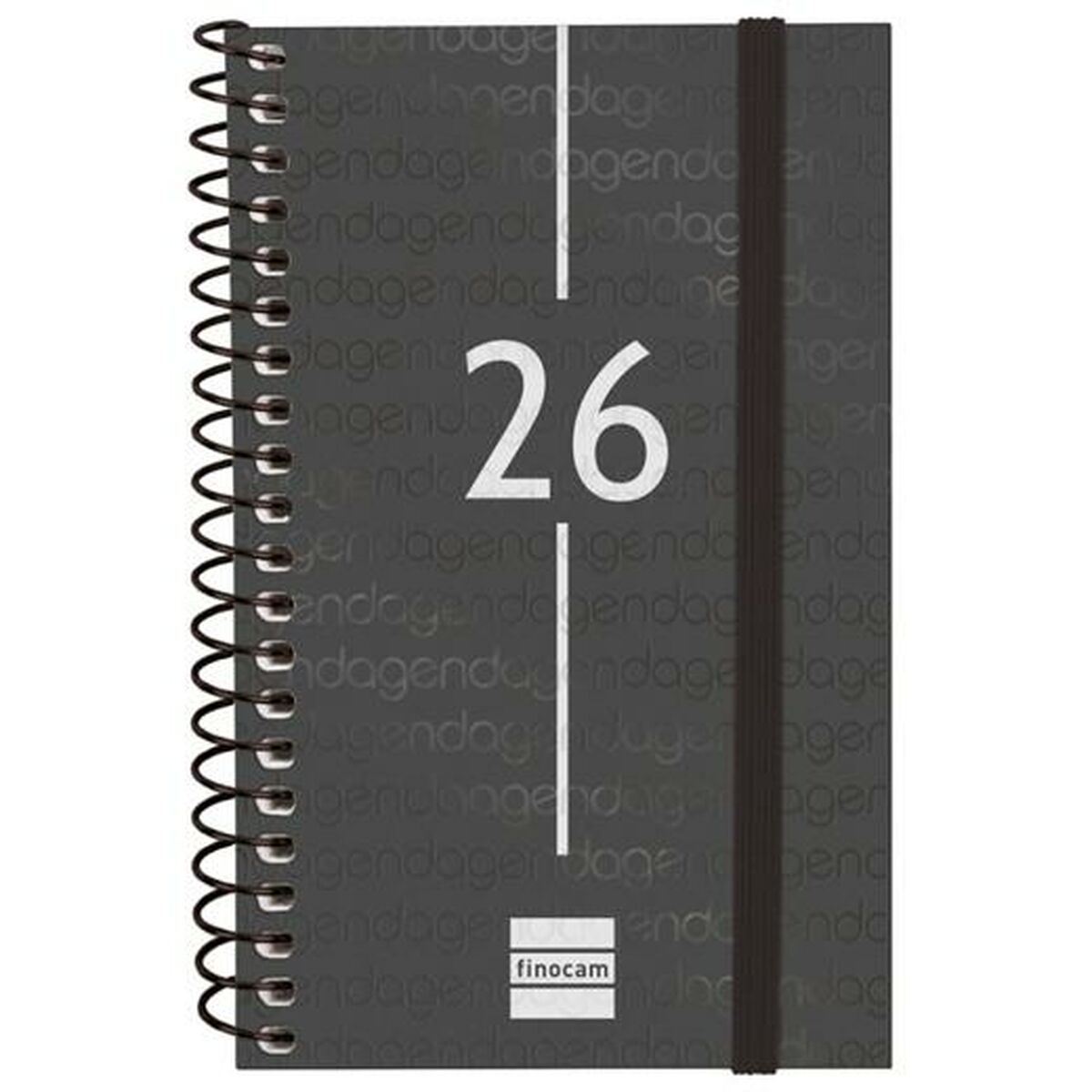 Agenda Finocam YEAR Noir Mini 7,9 x 12,7 cm 2026