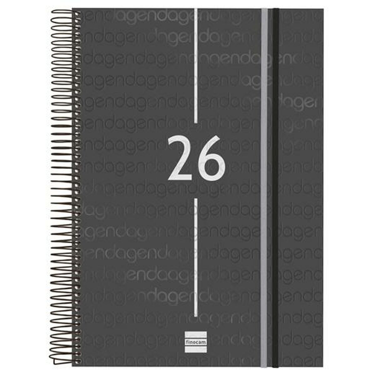Agenda Finocam YEAR Noir A4 21 x 29,7 cm 2026