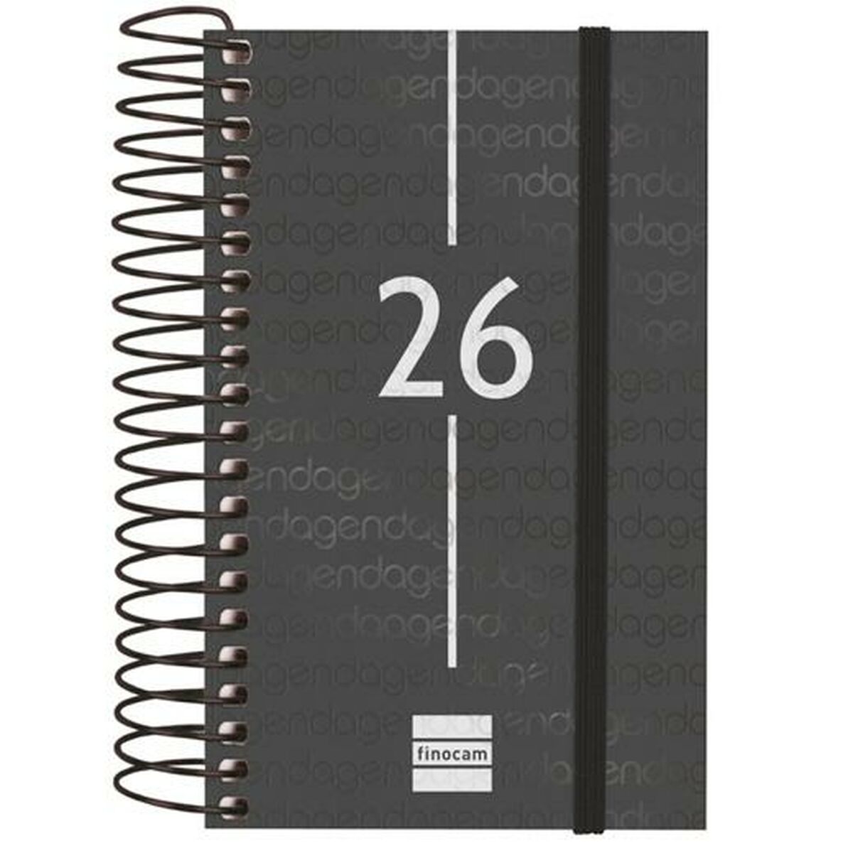 Agenda Finocam YEAR Noir Mini 7,9 x 12,7 cm 2026