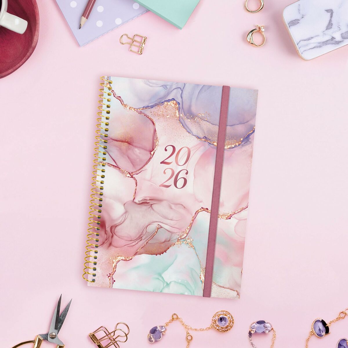 Agenda Finocam DESIGN COLLECTION Goldy A5 15,5 x 21,2 cm 2026