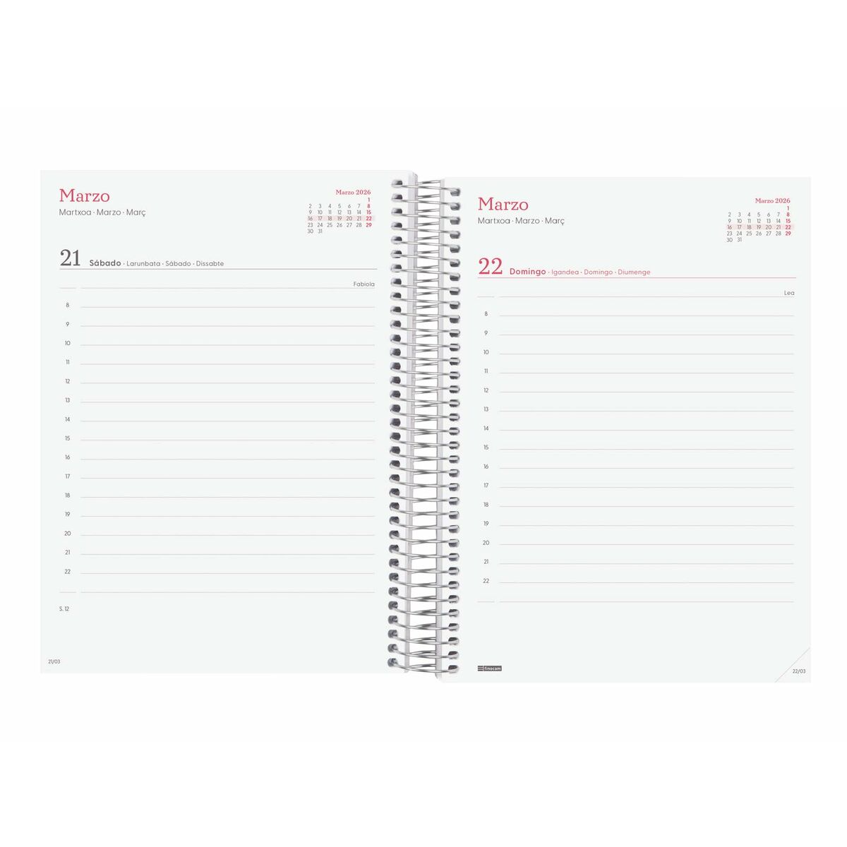 Agenda Finocam DESIGN COLLECTION Imposible A5 15,5 x 21,2 cm 2026
