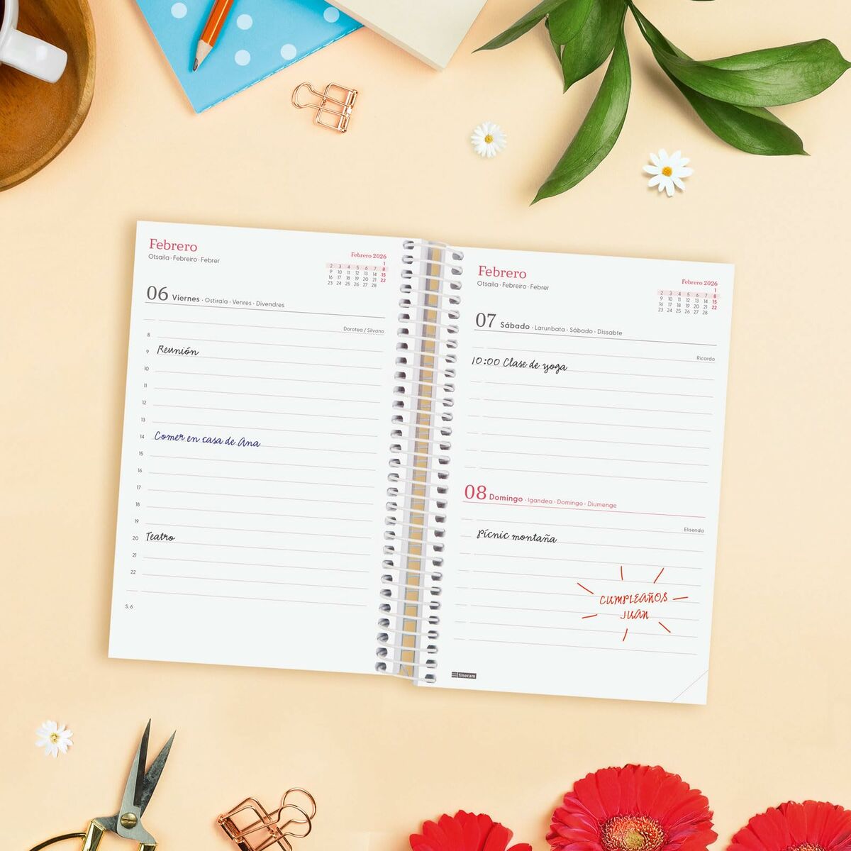 Agenda Finocam DESIGN COLLECTION Ahora 11,7 x 18,1 cm 2026