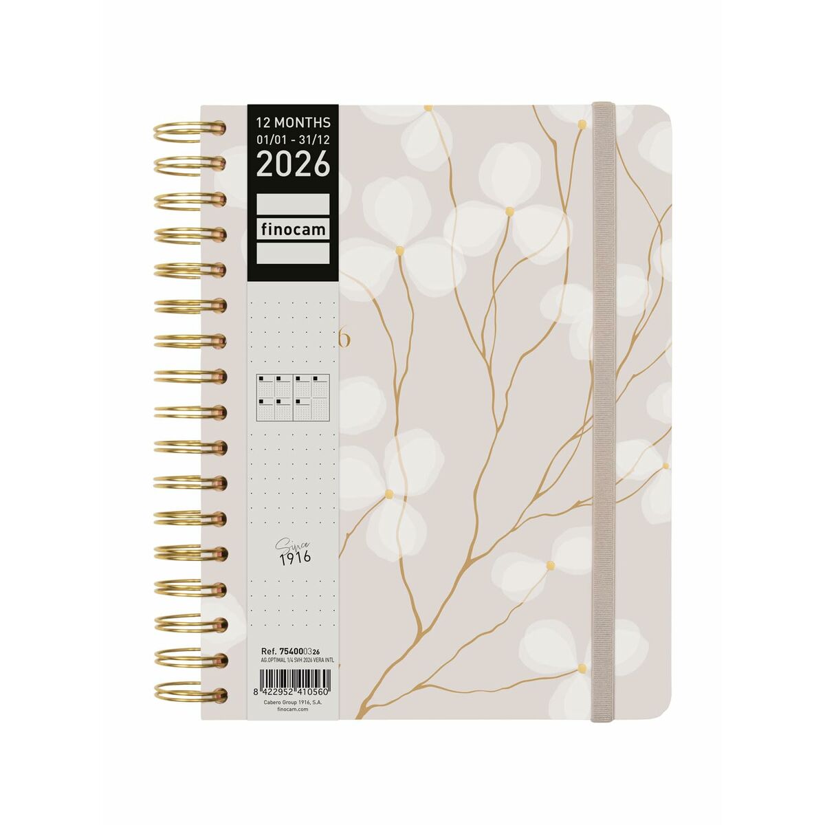Agenda Finocam OPTIMAL quarto 15,5 x 21,5 cm 2026