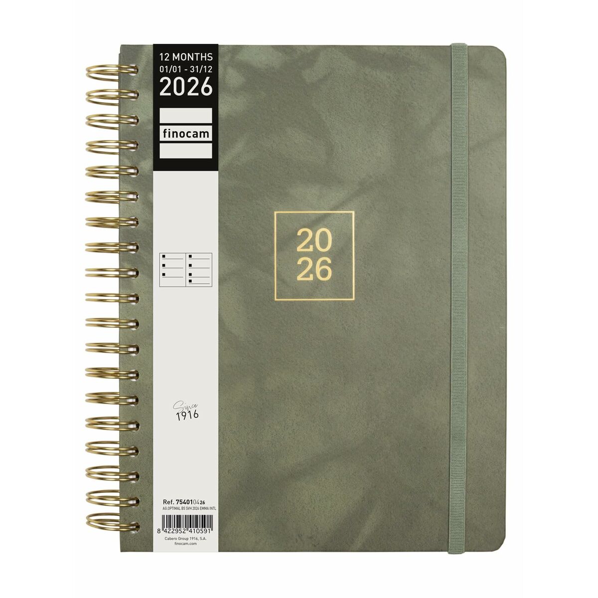 Agenda Finocam OPTIMAL B5 17,6 x 25 cm 2026