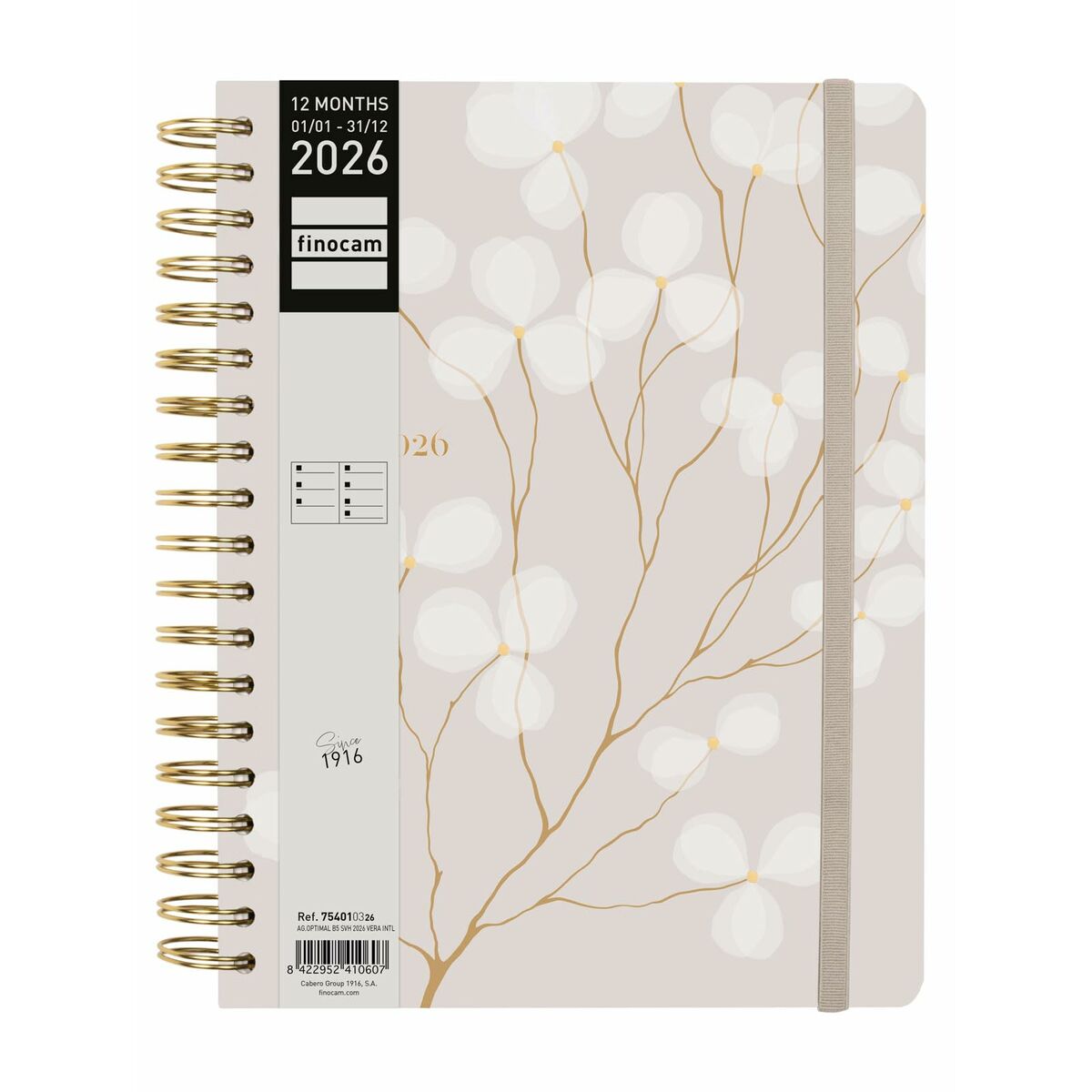 Agenda Finocam OPTIMAL B5 17,6 x 25 cm 2026