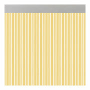 Rideau Acudam Ferrara Portes Jaune Transparent Extérieur PVC Aluminium 90 x 210 cm