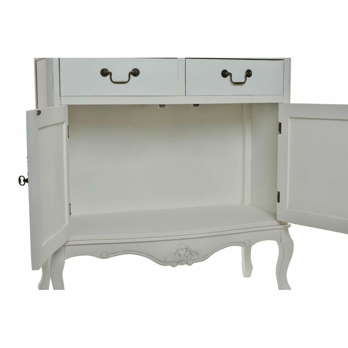 Présentoir DKD Home Decor Verre Bois Blanc (88 x 40 x 200 cm)