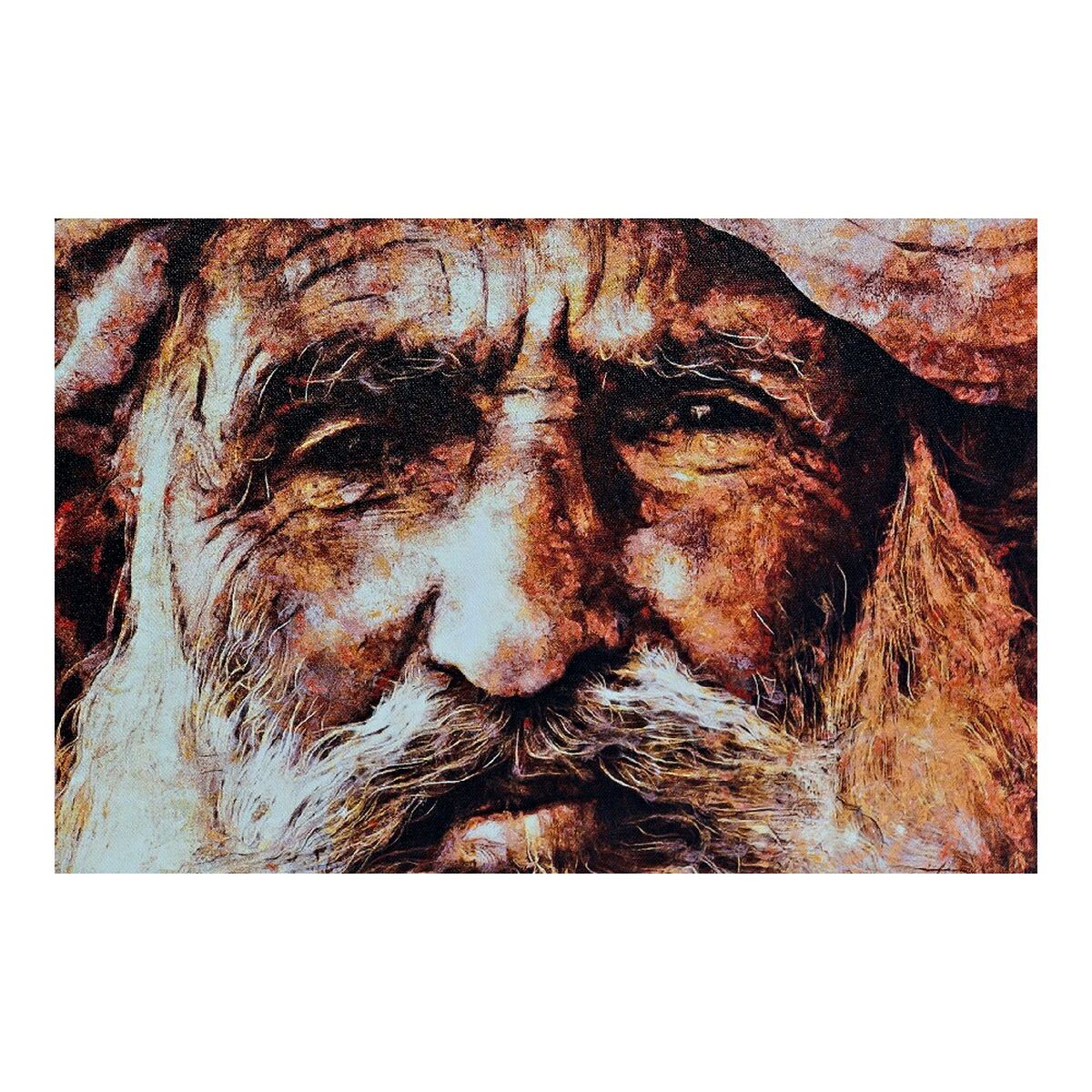 Toile DKD Home Decor Toile Bois MDF 50 x 1,8 x 70 cm