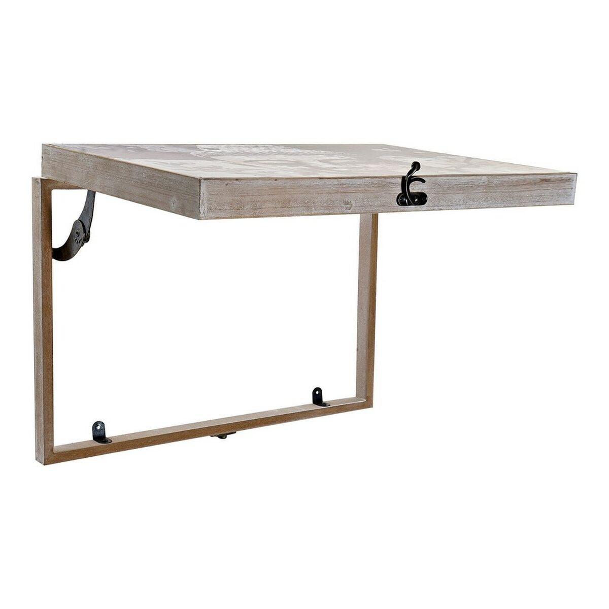 Boîte Décorative DKD Home Decor Gris Bois MDF Buda Compteur (2 Unités)