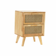 Table de Nuit DKD Home Decor Caoutchouc Rotin (40 x 30 x 54 cm)