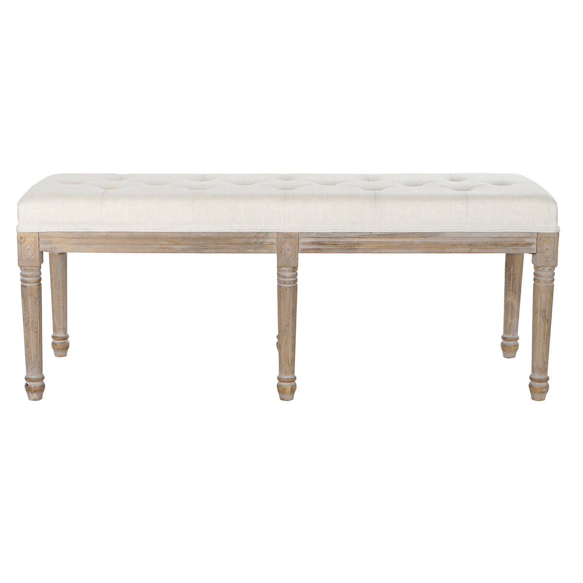 Banquette DKD Home Decor   Bois d'hévéa 122 x 41 x 46 cm
