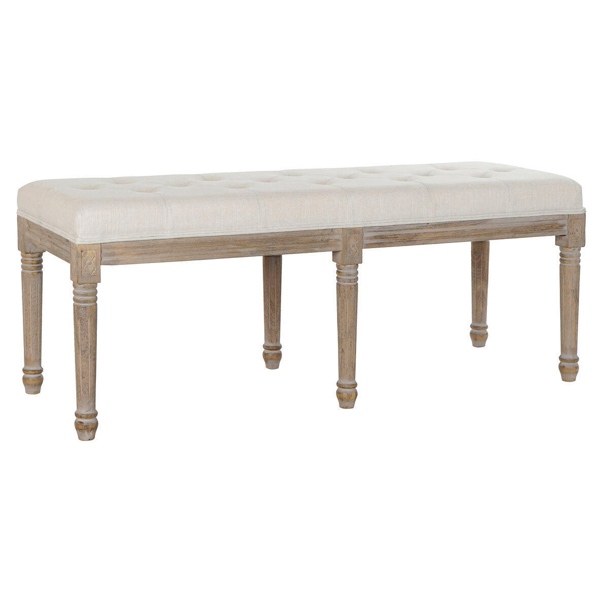 Banquette DKD Home Decor   Bois d'hévéa 122 x 41 x 46 cm