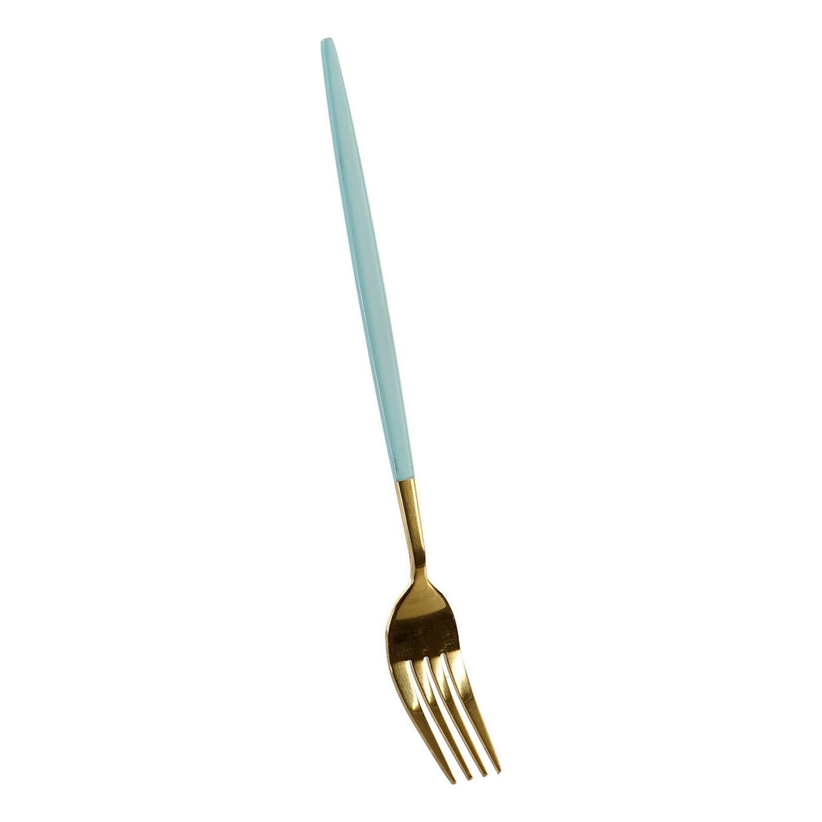 Set de couverts DKD Home Decor Vert Doré Acier inoxydable 1,5 x 0,5 x 22,3 cm 16 Pièces