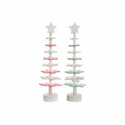 Sapin de Noël DKD Home Decor Bois MDF (2 pcs) (11 x 11 x 41 cm)