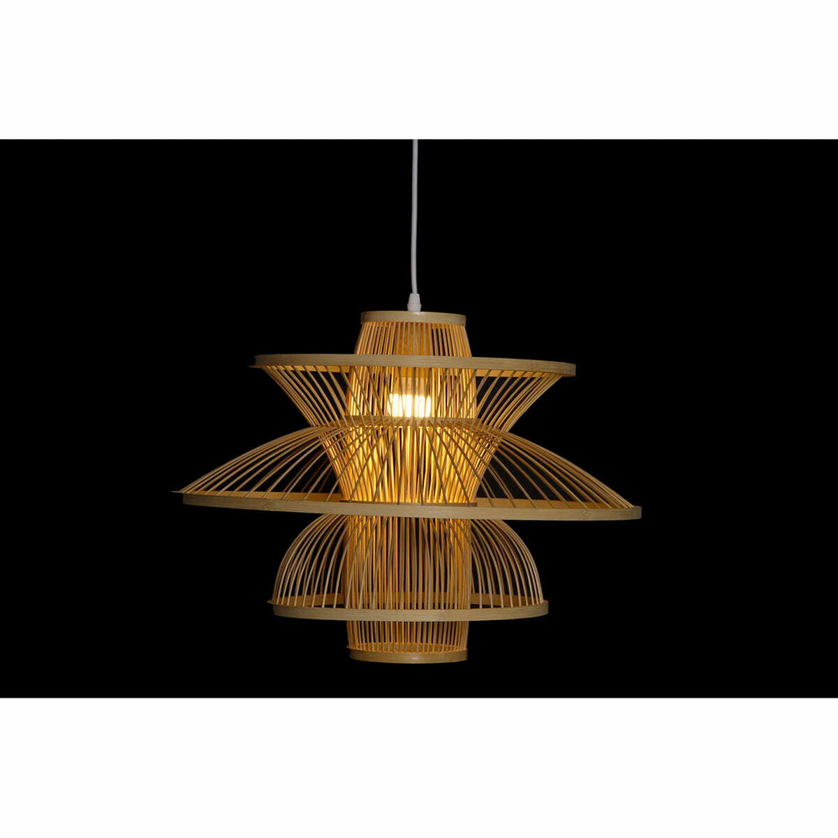 Suspension DKD Home Decor Bambou (50 x 50 x 37 cm)
