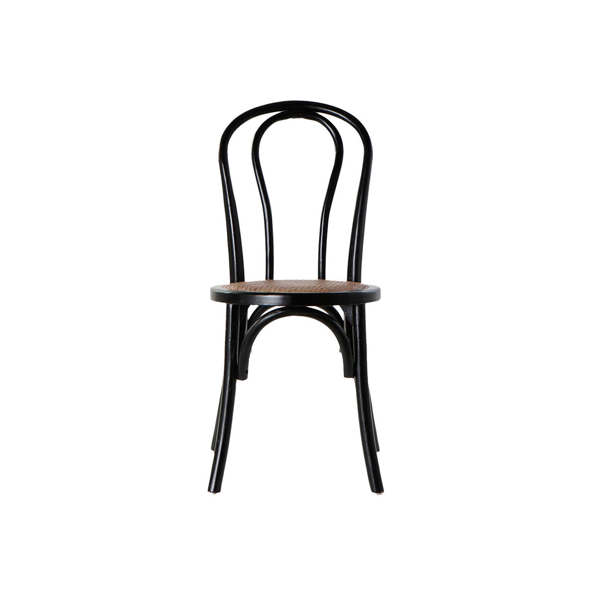 Chaise de Salle à Manger DKD Home Decor Noir Multicouleur 43 x 44 x 89 cm