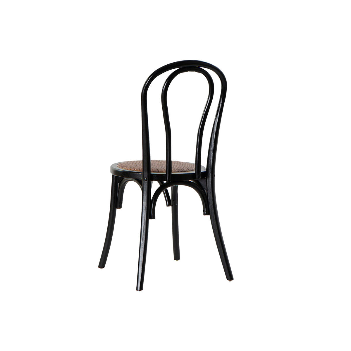 Chaise de Salle à Manger DKD Home Decor Noir Multicouleur 43 x 44 x 89 cm