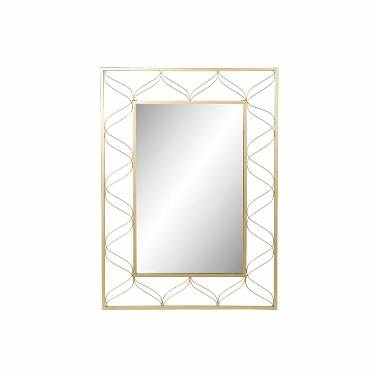 Miroir mural DKD Home Decor Doré 70,5 x 2 x 98 cm