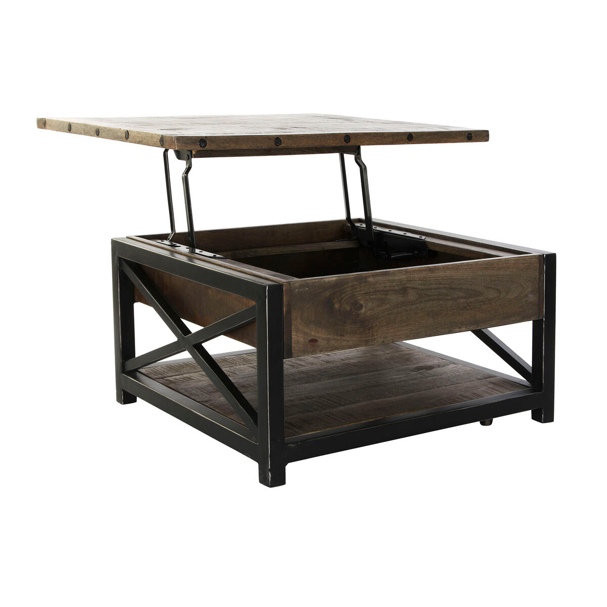 Table DKD Home Decor 116 x 74 x 44 cm Métal Bois de manguier