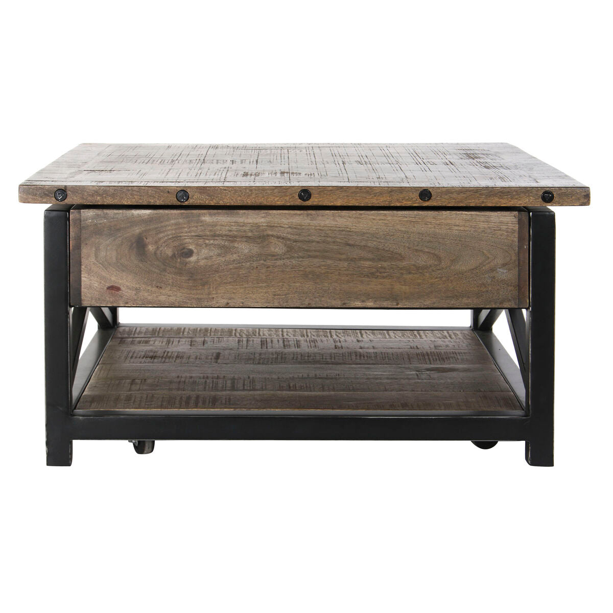 Table DKD Home Decor 116 x 74 x 44 cm Métal Bois de manguier