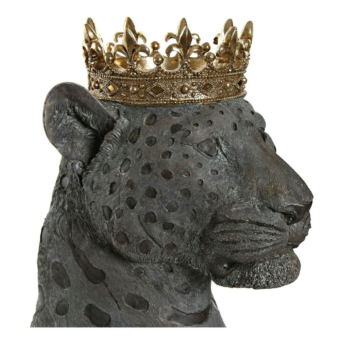 Figurine Décorative DKD Home Decor Gris Doré Colonial Animal 27,5 x 23,5 x 33 cm (2 Unités)