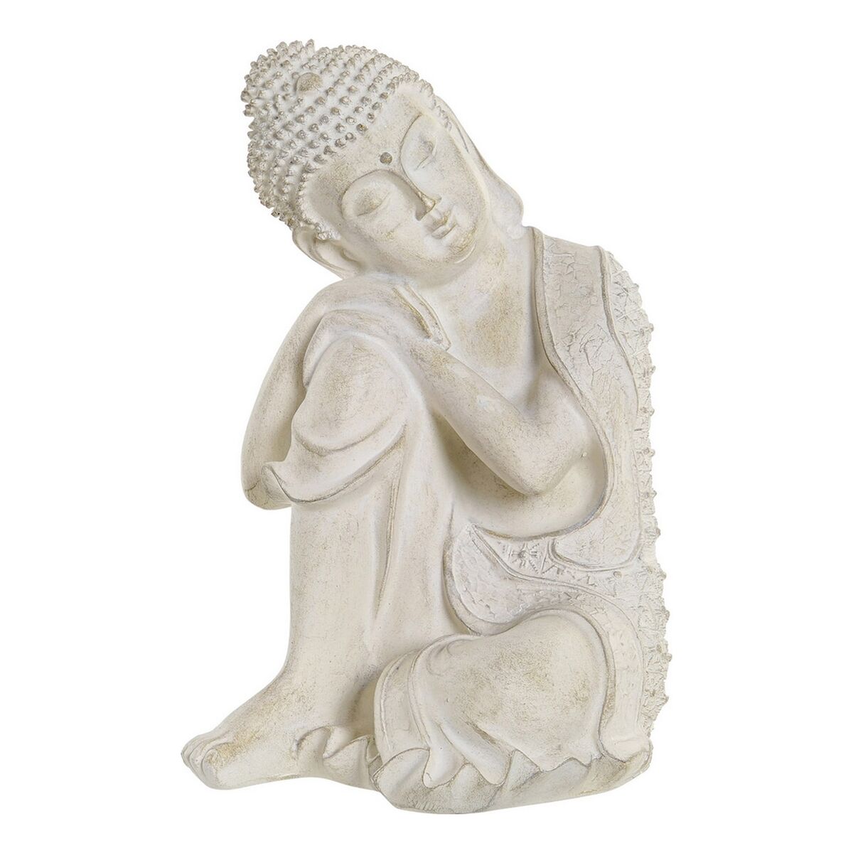 Figurine Décorative DKD Home Decor Gris Buda Résine (17 x 17 x 26 cm)