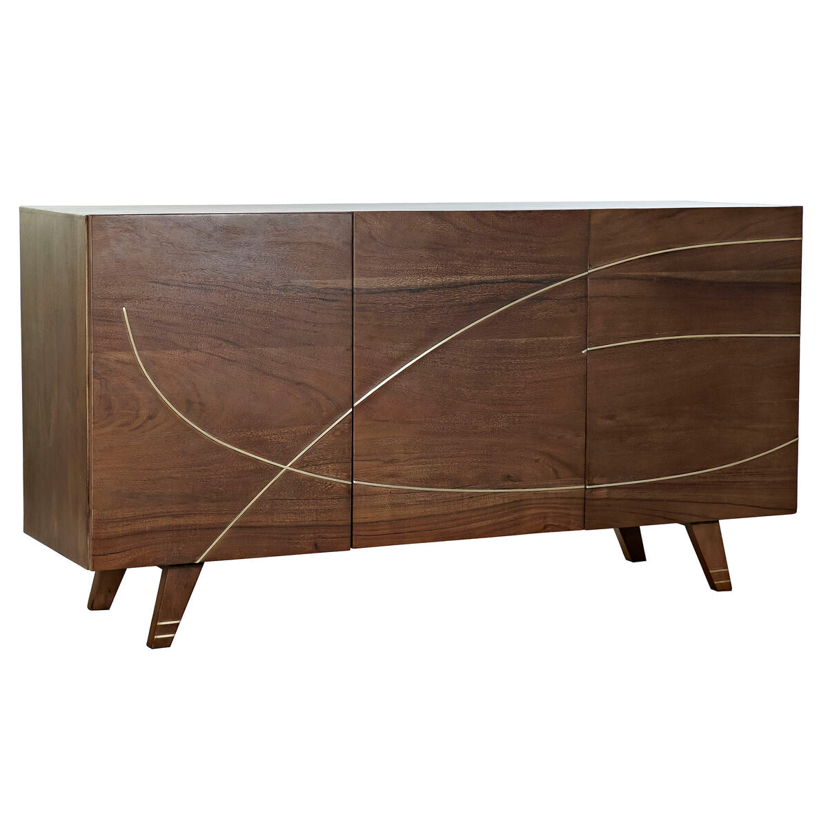 Buffet DKD Home Decor Brun foncé Acacia 145 x 41 x 76 cm