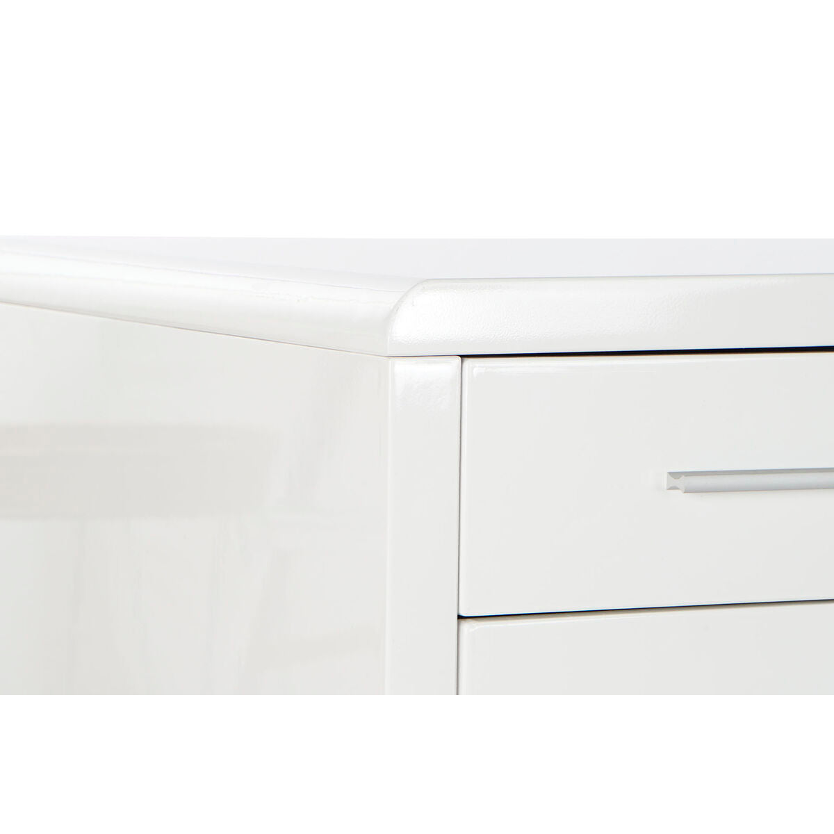 Bureau DKD Home Decor Blanc Argenté Métal Bois MDF 120 x 55 x 76 cm