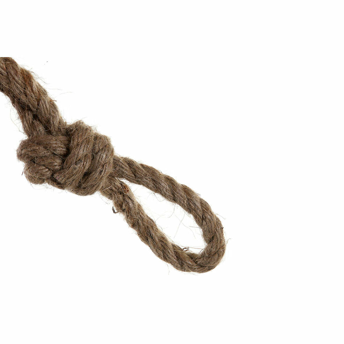 Lanterne DKD Home Decor Marron Noir Métal Verre Corde Loft 22 x 22 x 43 cm