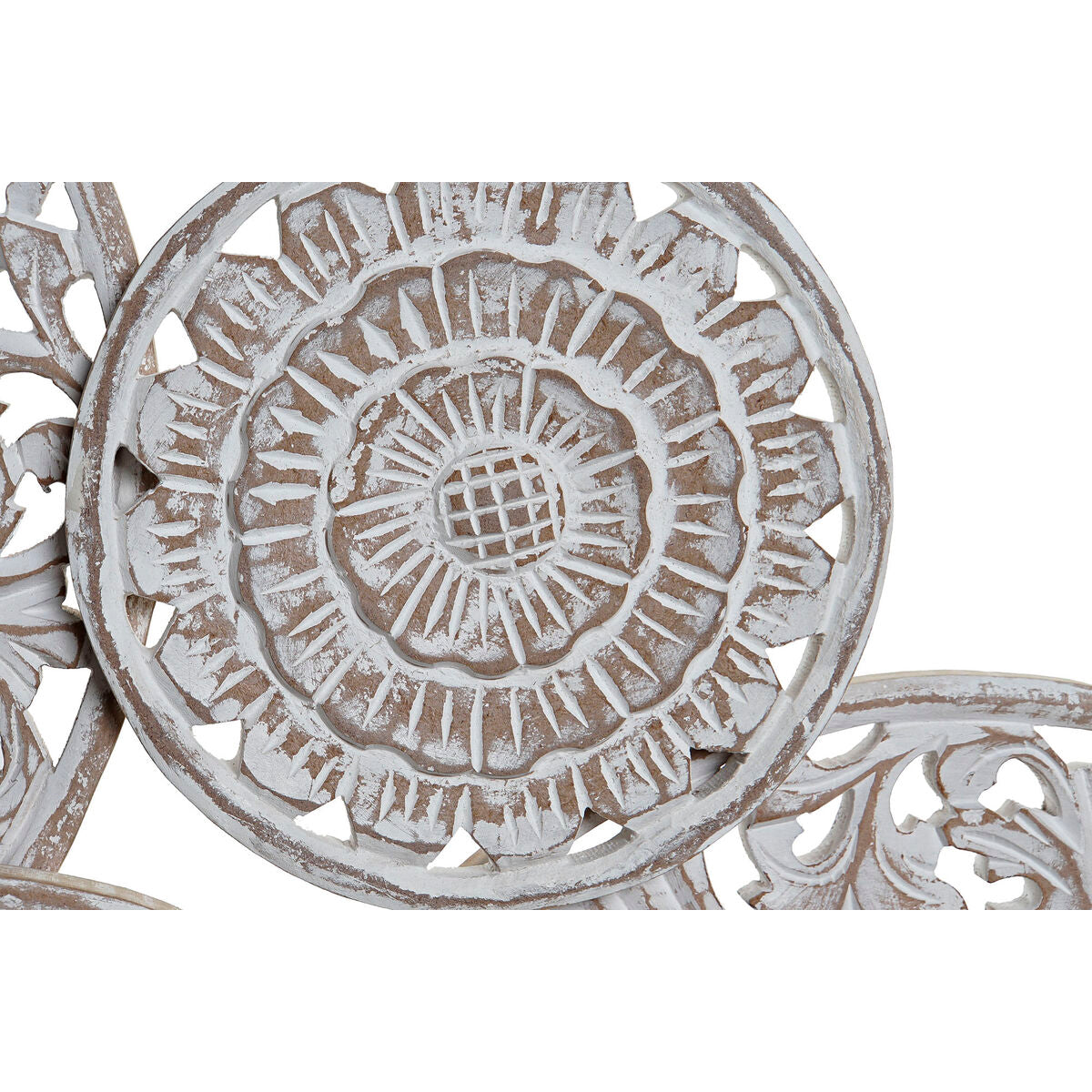 Décoration murale DKD Home Decor Bois de manguier Tropical Cercles (108 x 3,5 x 64 cm)