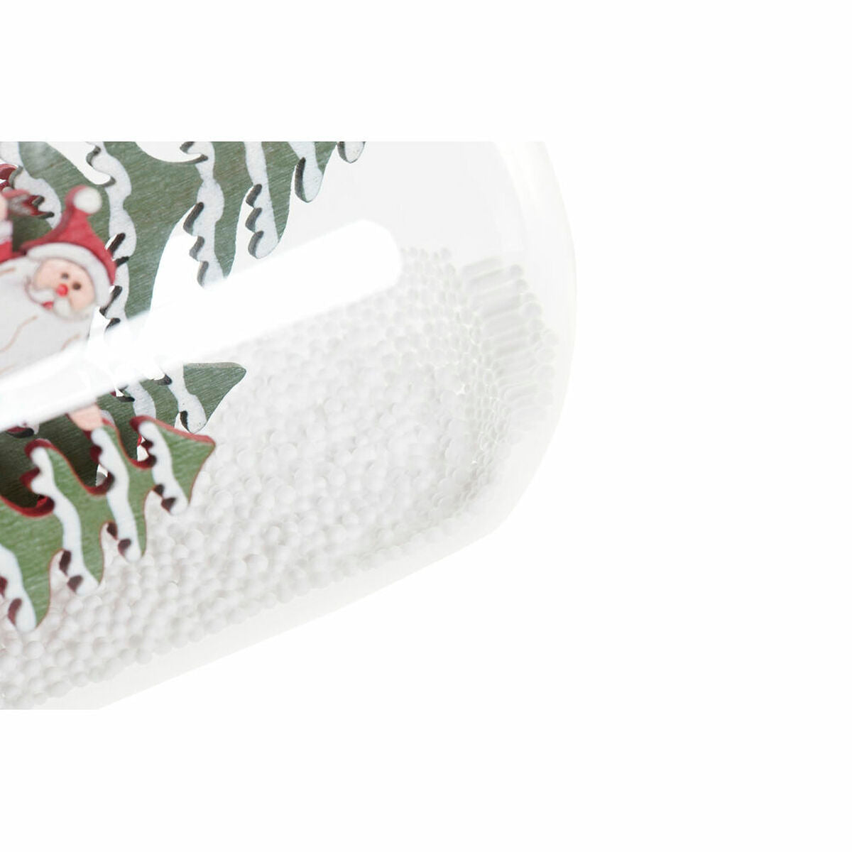 Décorations de Noël DKD Home Decor Résine Verre Père Noël (2 pcs) (9 x 9 x 11 cm)