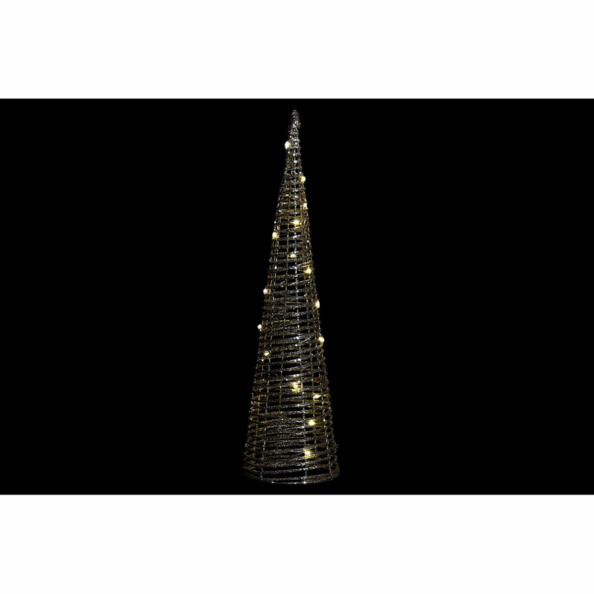 Décorations de Noël DKD Home Decor Rotin (2 pcs) (12 x 12 x 40 cm) (16 x 16 x 60 cm)