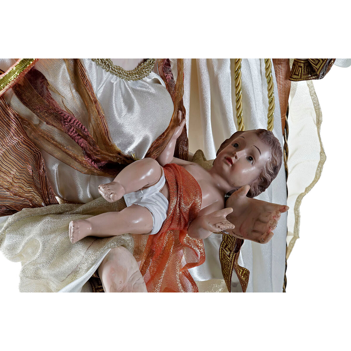 Crèche de Noël DKD Home Decor Blanc Doré 48 x 28 x 90 cm Plastique