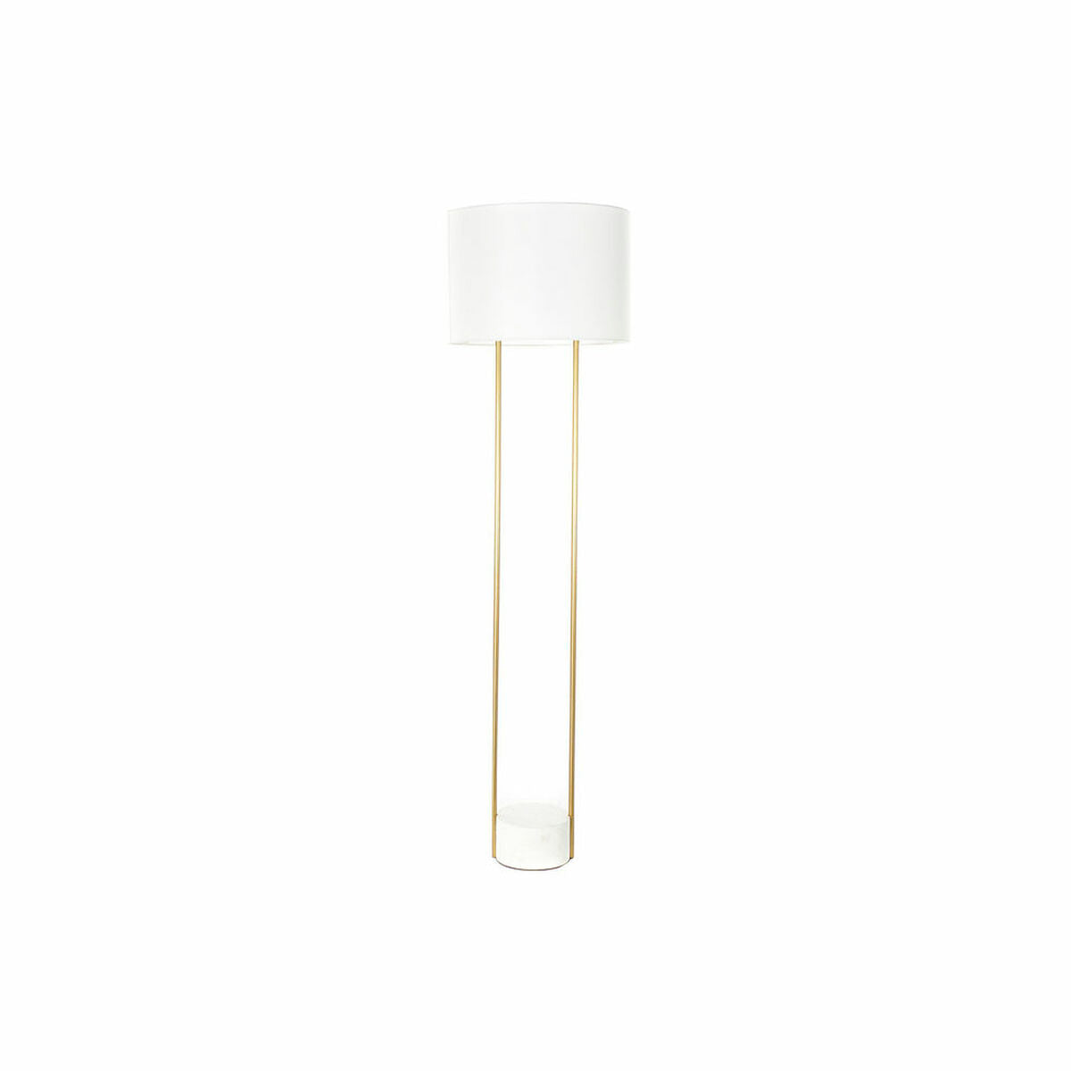 Lampadaire DKD Home Decor Blanc Doré Métal Marbre 50 W 220 V 48 x 48 x 170 cm