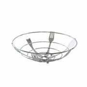 Coupe à fruits DKD Home Decor Argenté Métal Plastique