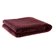 Couverture DKD Home Decor Flèches Mauve (130 x 170 x 2 cm)