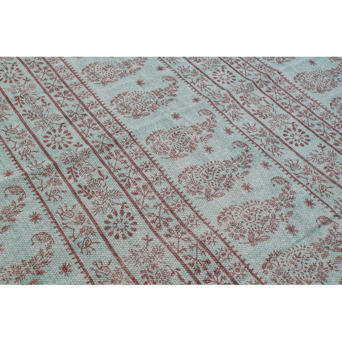 Tapis DKD Home Decor 160 x 230 x 0,4 cm Bleu Polyester Vert Arabe (2 Unités)