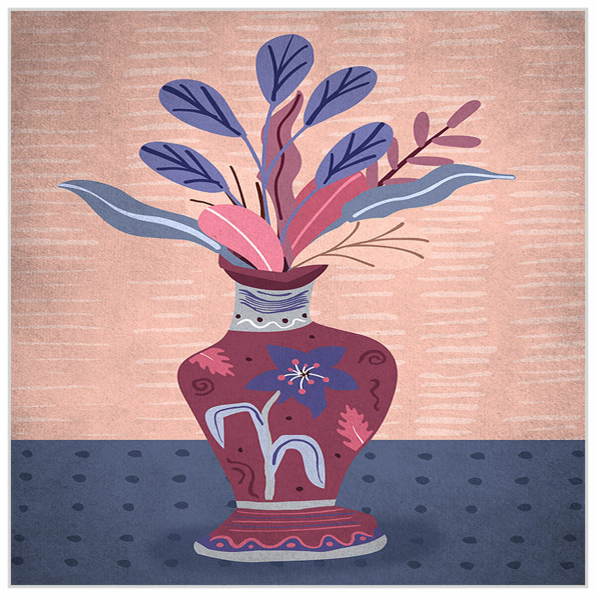 Toile DKD Home Decor polystyrène Toile 83 x 4,5 x 83 cm (2 Pièces)