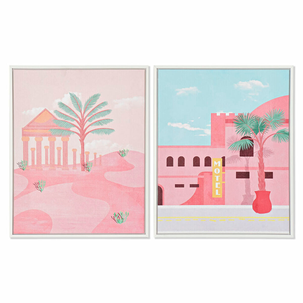 Toile DKD Home Decor polystyrène Toile 40 x 2,5 x 50 cm