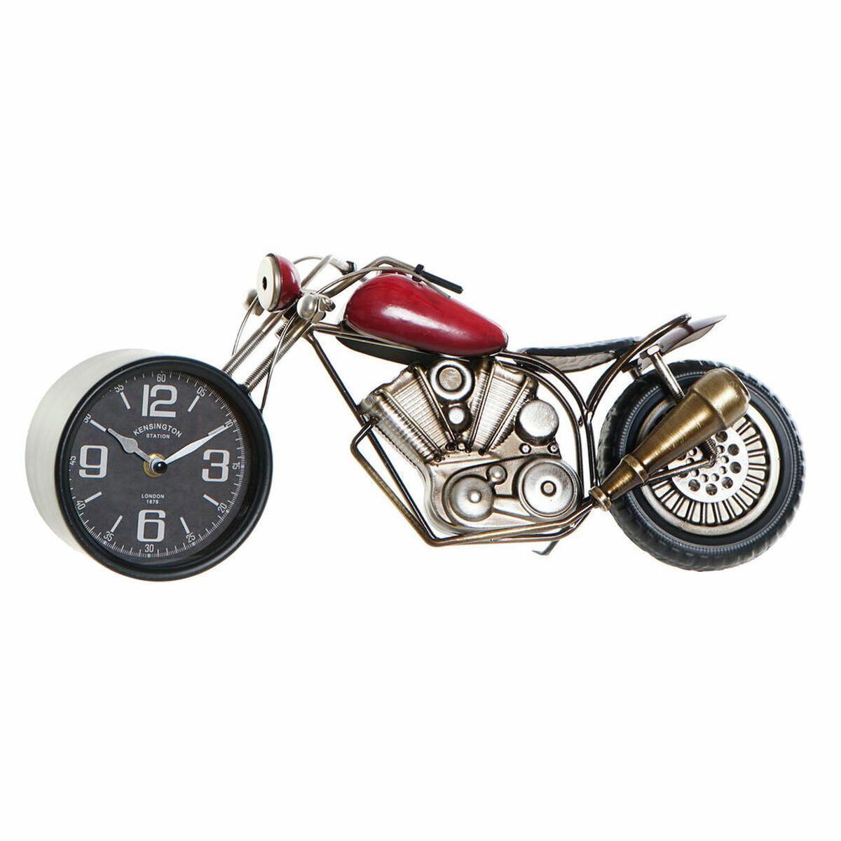 Horloge de table DKD Home Decor Rouge Moto Vintage