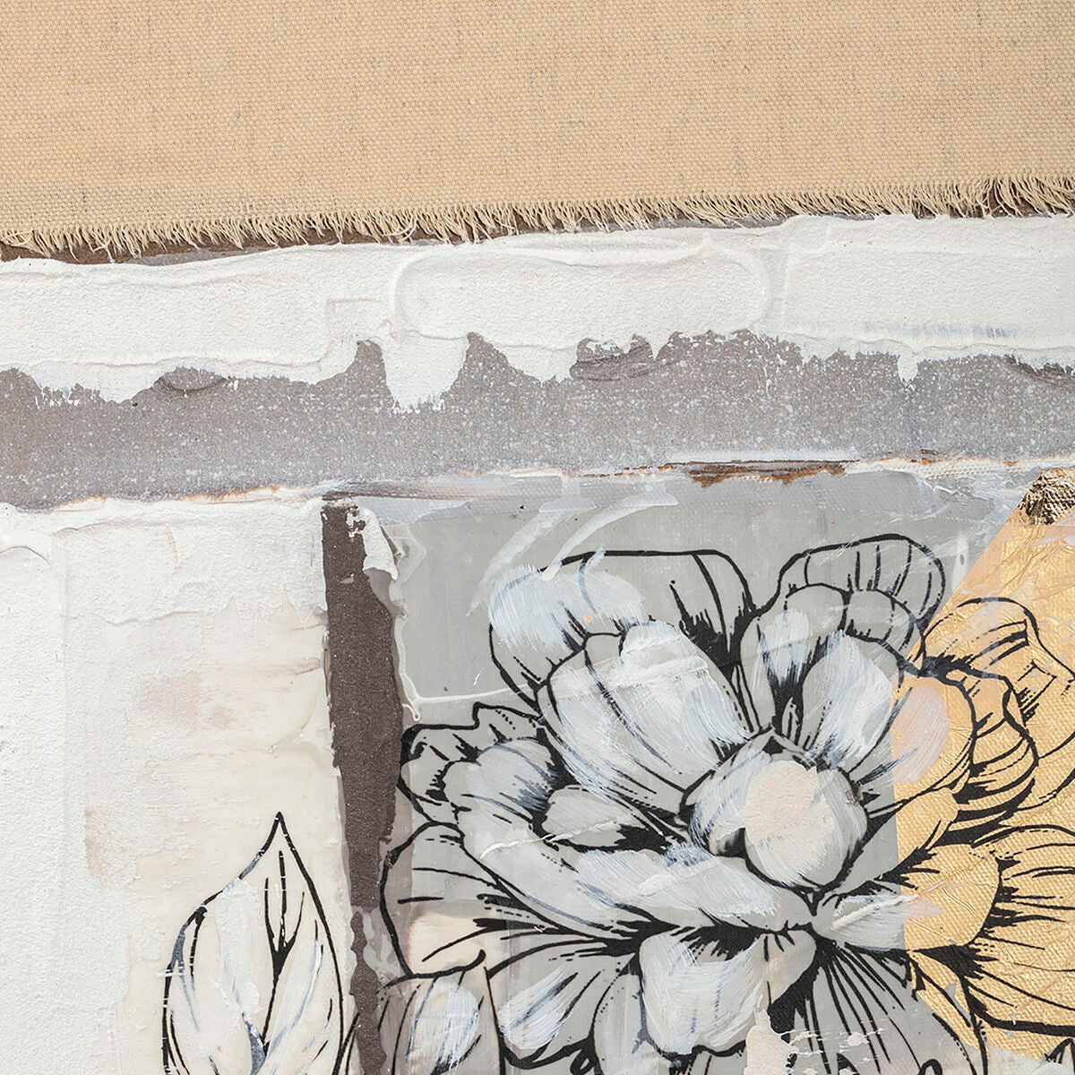 Toile DKD Home Decor Pin Toile 90 x 2,4 x 120 cm