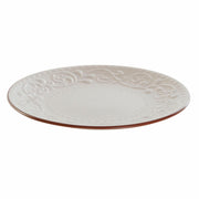 Assiette plate DKD Home Decor Beige Marron Grès (21 x 21 x 2.5 cm)