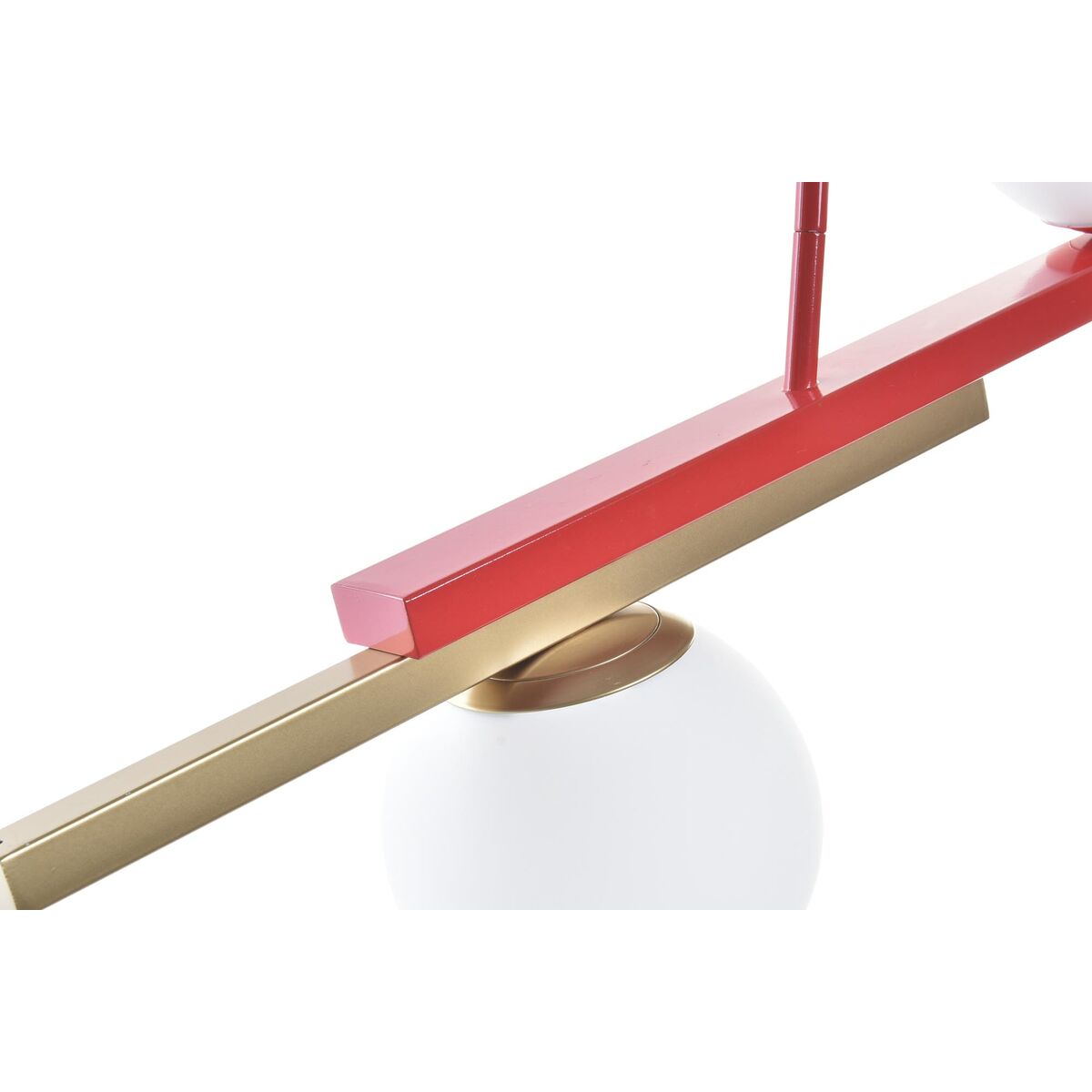 Suspension DKD Home Decor Rouge Noir Doré Blanc (64 x 20 x 120 cm)